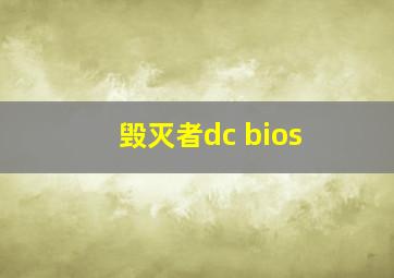 毁灭者dc bios